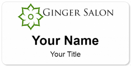Custom name badges for Ginger Salon