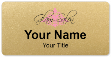 Custom name badges for Glam Salon