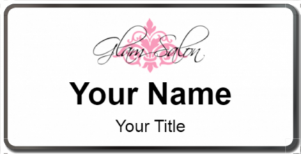 Custom name badges for Glam Salon