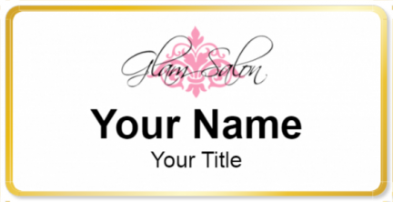 Custom name badges for Glam Salon