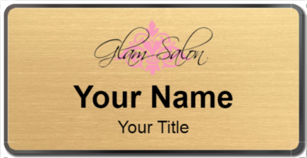 Custom name badges for Glam Salon