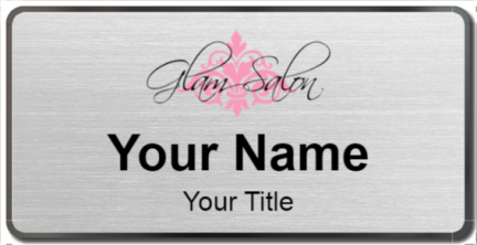Custom name badges for Glam Salon