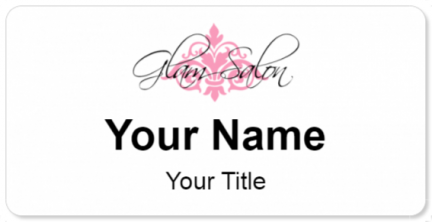 Custom name badges for Glam Salon