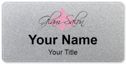 Custom name badges for Glam Salon