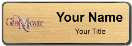 Custom name badges for Glamour Hair Extension Boutique