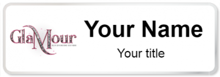 Custom name badges for Glamour Hair Extension Boutique