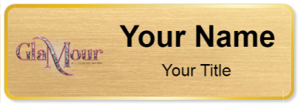 Custom name badges for Glamour Hair Extension Boutique