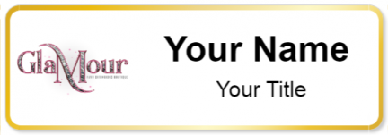 Custom name badges for Glamour Hair Extension Boutique