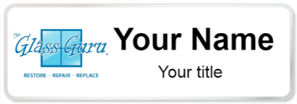 Custom name badges for Glass Guru