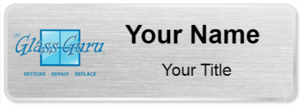 Custom name badges for Glass Guru