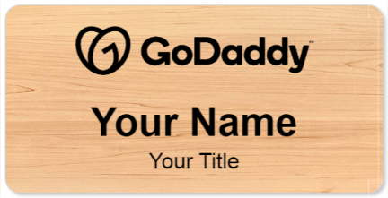 Custom name badges for GoDaddy