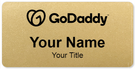 Custom name badges for GoDaddy