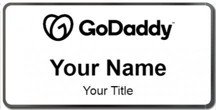 Custom name badges for GoDaddy