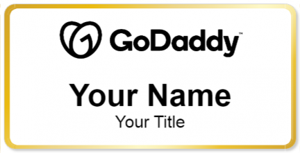 Custom name badges for GoDaddy