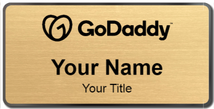 Custom name badges for GoDaddy