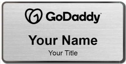 Custom name badges for GoDaddy