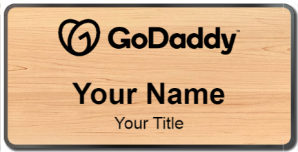 Custom name badges for GoDaddy
