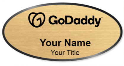 Custom name badges for GoDaddy