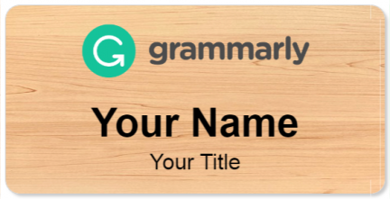 Custom name badges for Grammarly