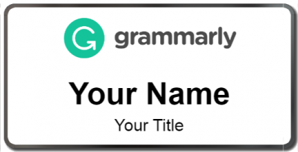 Custom name badges for Grammarly