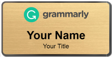 Custom name badges for Grammarly