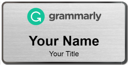 Custom name badges for Grammarly