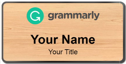 Custom name badges for Grammarly
