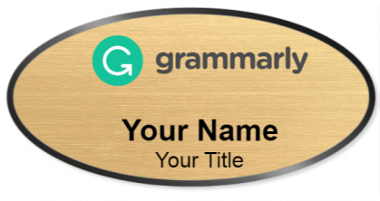 Custom name badges for Grammarly