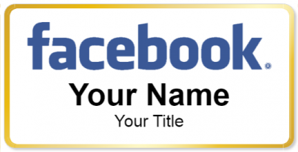 Custom name badges for Facebook