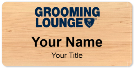 Custom name badges for Grooming Lounge