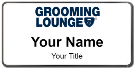 Custom name badges for Grooming Lounge