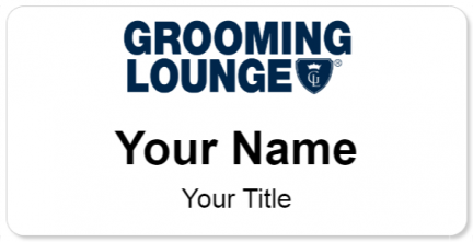 Custom name badges for Grooming Lounge