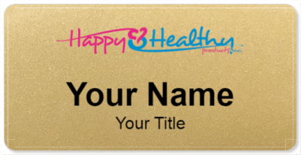 Custom name badges for Happy and Healthy Products