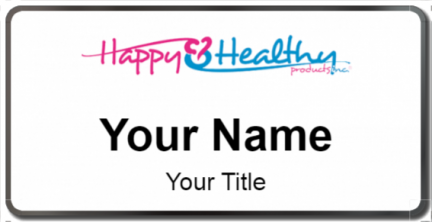 Custom name badges for Happy and Healthy Products