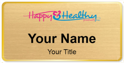 Custom name badges for Happy and Healthy Products
