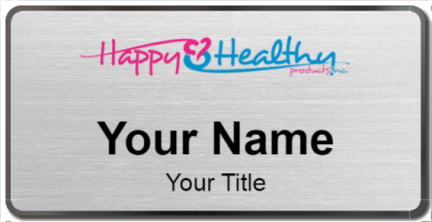 Custom name badges for Happy and Healthy Products