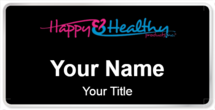 Custom name badges for Happy and Healthy Products