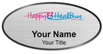 Custom name badges for Happy and Healthy Products