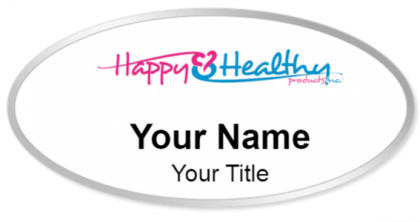 Custom name badges for Happy and Healthy Products