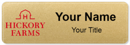 Custom name badges for Hickory Farms