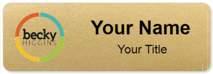 Custom name badges for Home by Becky Higgins