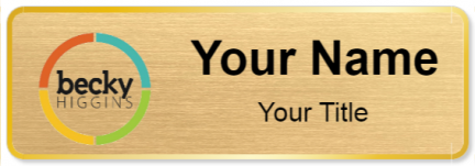 Custom name badges for Home by Becky Higgins