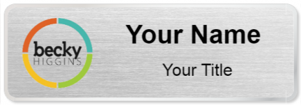 Custom name badges for Home by Becky Higgins