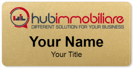 Custom name badges for Hub Immobiliare
