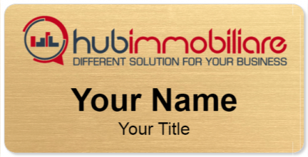 Custom name badges for Hub Immobiliare