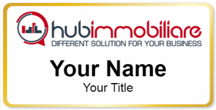 Custom name badges for Hub Immobiliare