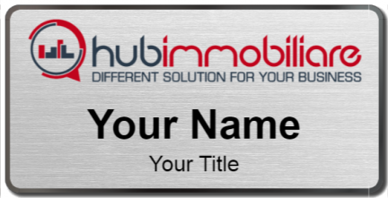 Custom name badges for Hub Immobiliare