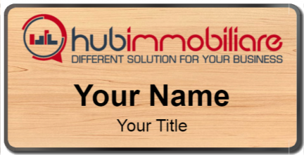 Custom name badges for Hub Immobiliare