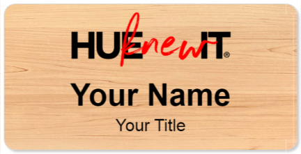 Custom name badges for HUEKNEWIT