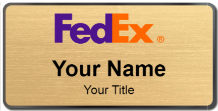Custom name badges for FedEx Corporation